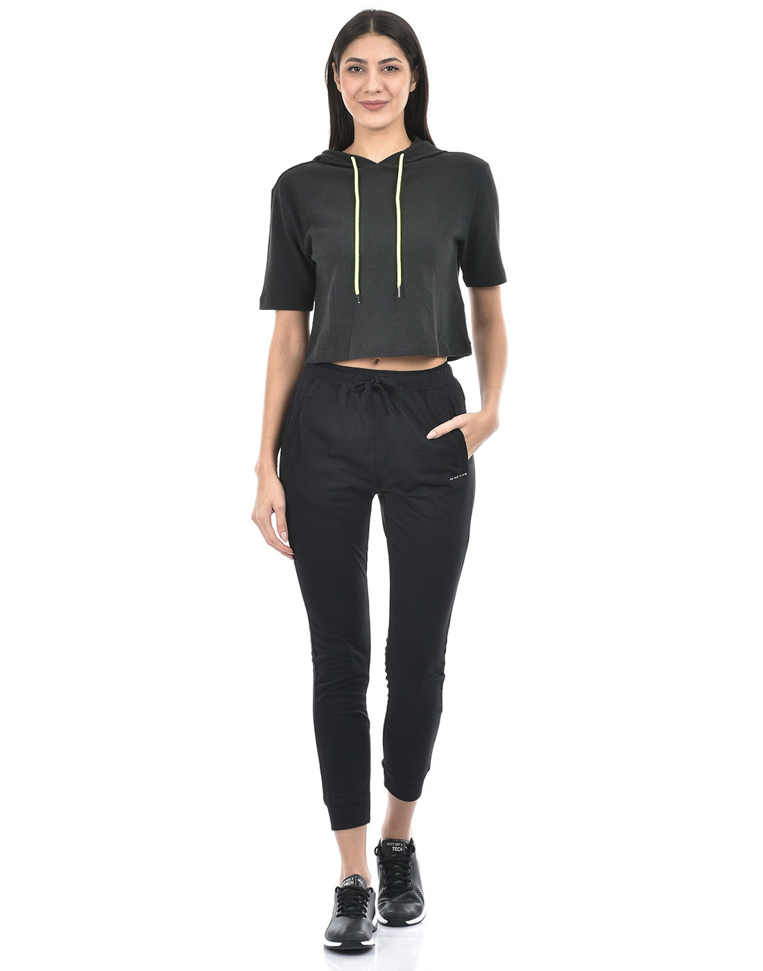 Numero Uno Women Solid Black Track Pants